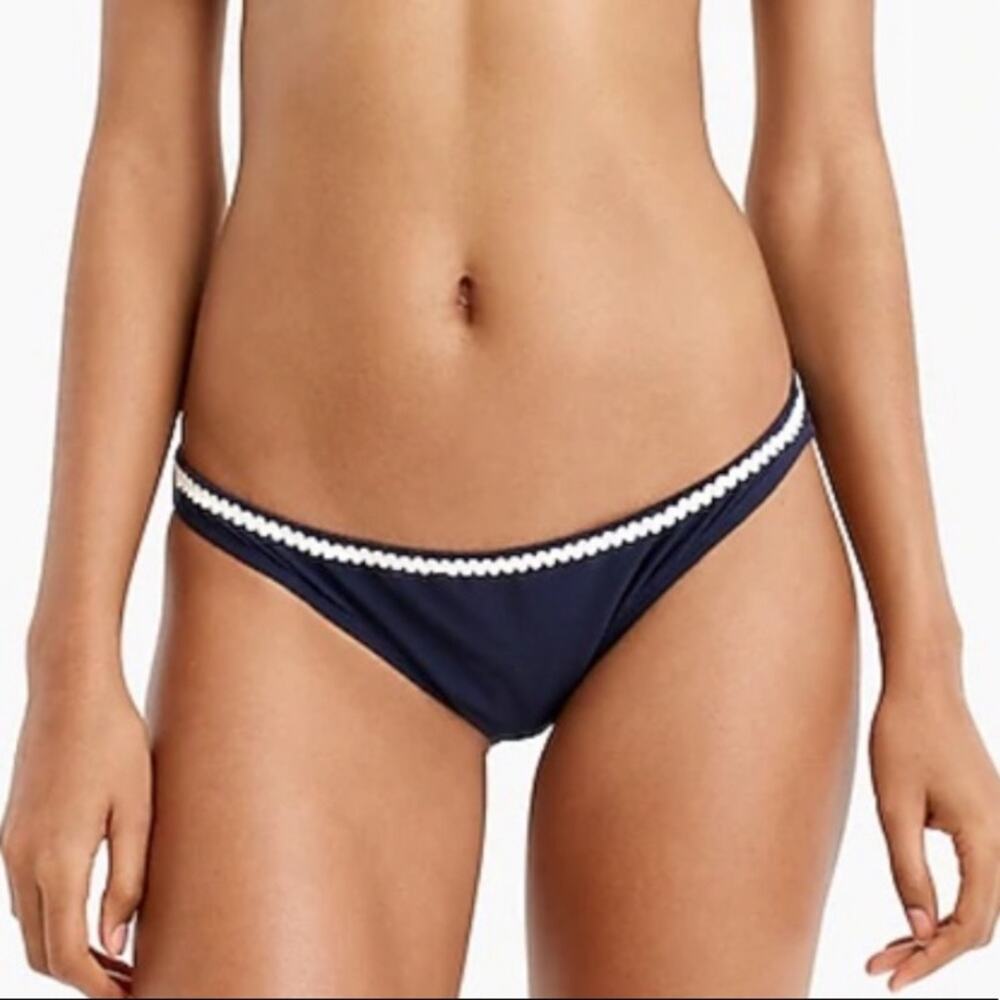 J. Crew Bikini Bottoms Navy Blue Size XXL - Picture 3 of 10